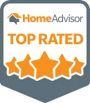 HomeAdvisor Top Rated badge.