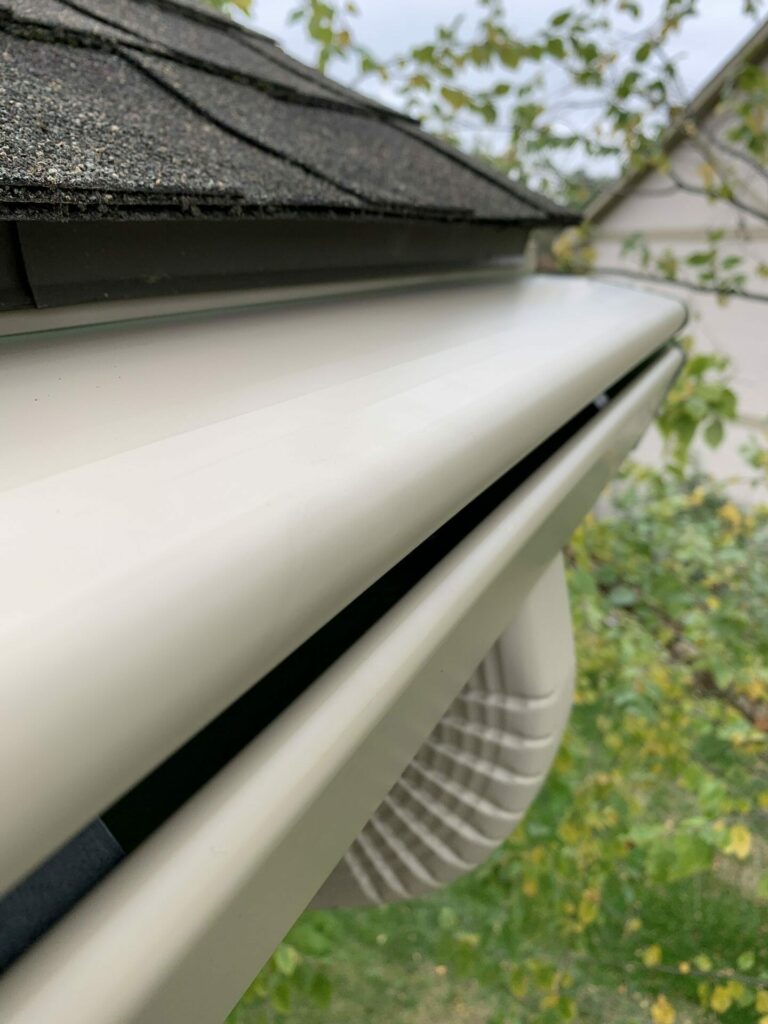 Gutter attached to a house.