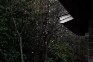 overflowing gutters during heavy rain